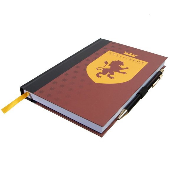 Harry Potter Gryffindor Hardcover Journal and Pen Set with Icon Stickers - Picture 5 of 9